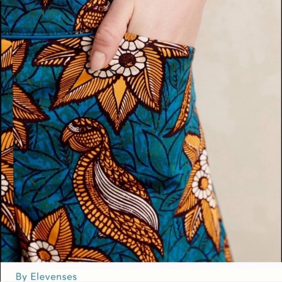 Elevenses by Anthropologie Bird of Paradise shorts - Picture 2 of 6